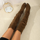 Moncelia Giulia Slouchy Faux Suede Over-the-Knee Boots