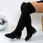 Moncelia Giulia Slouchy Faux Suede Over-the-Knee Boots