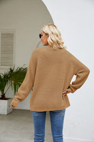 Moncelia Hilde Waffle Knit Open Front Cardigan