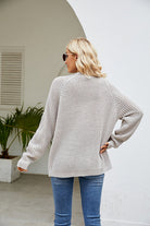 Moncelia Hilde Waffle Knit Open Front Cardigan