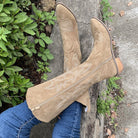 Moncelia Jehanne Embroidered Knee-High Western Boots