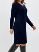Moncelia Sigrun Cable Knit V-Neck Sweater Dress