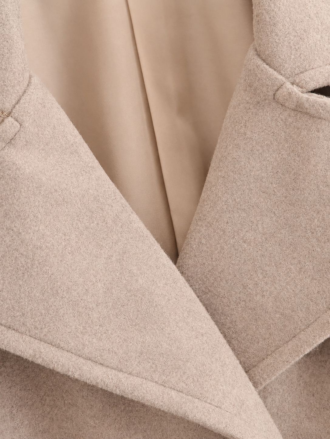Moncelia Thalia Double-Breasted Cropped Pea Coat