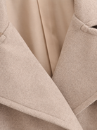 Moncelia Thalia Double-Breasted Cropped Pea Coat
