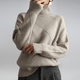 Moncelia Mafalda Diamond Knit Turtleneck Sweater