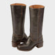 Moncelia Ulla Stacked-Heel Pull-On Knee-High Boots