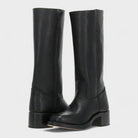 Moncelia Ulla Stacked-Heel Pull-On Knee-High Boots