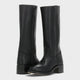Moncelia Ulla Stacked-Heel Pull-On Knee-High Boots