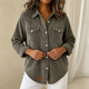 Alva Ribbed Knit Button Front Shacket