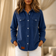 Alva Ribbed Knit Button Front Shacket