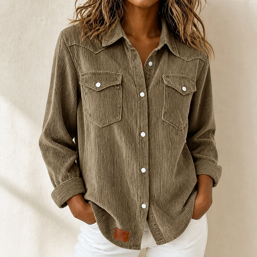 Alva Ribbed Knit Button Front Shacket