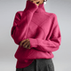 Moncelia Mafalda Diamond Knit Turtleneck Sweater